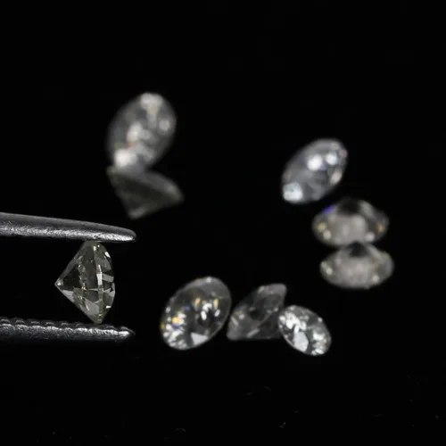 Vista 2 de 0.10ct 1pc Diamante CVD para ajuste de joyería de diamante blanco cultivado en laboratorio Color de diamante IJ, Claridad-VS12, Gema, diamante blanco