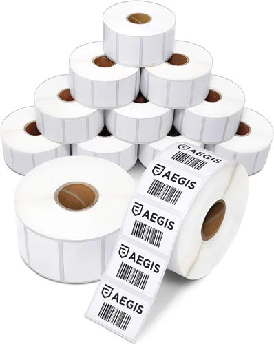 Vista 13 de Aegis Adhesives - Etiquetas térmicas directas de 1 pulgada x ½ pulgada para etiquetas de precio pequeño, dirección de devolución, carpeta