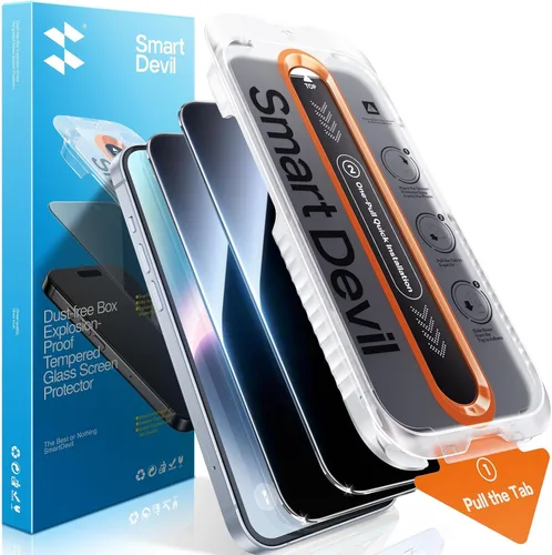 Vista 15 de SMARTDEVIL Paquete de 2 protectores de pantalla de privacidad para iPhone