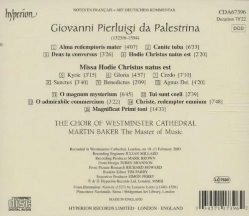 Vista 2 de Palestrina Music for Advent and Christmas
