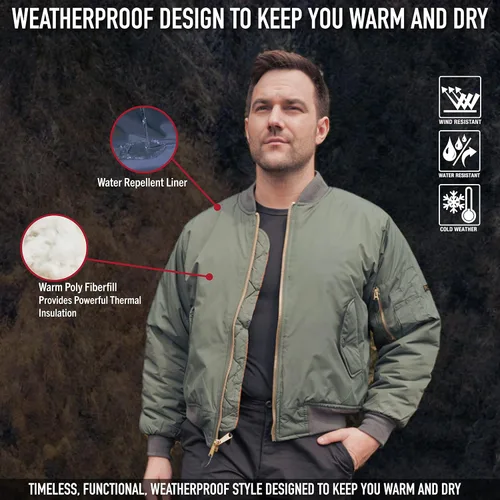 Vista 4 de Rothco MA-1 Chaqueta de vuelo para hombre