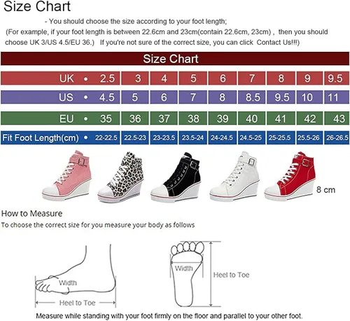 Vista 2 de ALLINNINE Zapatos deportivos de tacón alto para mujer, zapatos de lona de moda de tubo alto, con cordones, borde de cuña, cremallera, ángulo