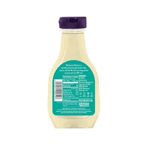 Vista 3 de Endulzantes Wholesome 11.5 onzas de allulosa, endulzante cero calorías, apto para Keto, sin OMG, sin eritritol, endulzante líquido sin gluten