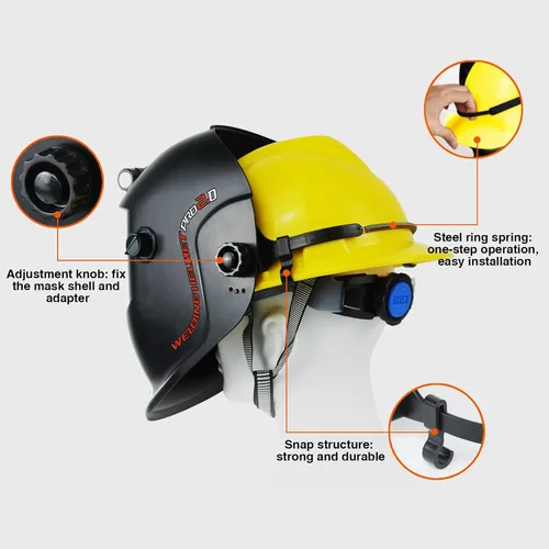 Vista 4 de TRQWH Reemplazo del adaptador de casco de soldadura para cascos de soldadura TRQWH All Series (TRQ-HHA)