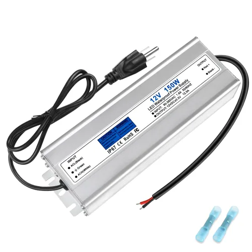 Vista 11 de Fuente de alimentación LED de 12 V 400 W, transformador de bajo voltaje impermeable IP67, convertidor de voltaje constante de CA a CC de 12 V 33.3 A