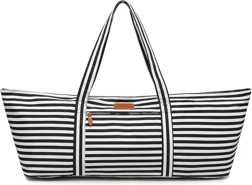 Vista 9 de Bolsa grande para esterilla de yoga para mujeres y hombres, bolsa de gimnasio para viajes, pilates, oficina, playa, entrenamiento, con correa