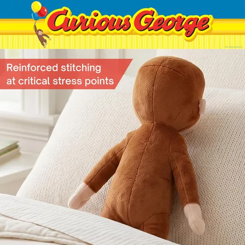 Vista 5 de Curious George Kids Bedding - Almohada de felpa súper suave y acogedora, 18 pulgadas (producto oficial) por Franco
