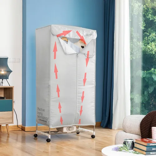 Vista 2 de Secadora Eléctrica Portátil de 2 Alturas Dupledry InnovaGoods 1200 W