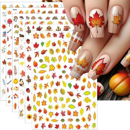 Vista 12 de 30 hojas de calcomanías de uñas para el día de San Valentín, diseño de flores, corazón, pastel de frutas, serie de labios rojos, suministros de arte