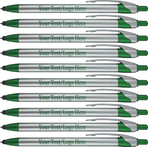 Vista 12 de Paquete de 300 bolígrafos personalizados con logotipo o texto, para marketing, fiestas y eventos, lápiz capacitivo 2-1 + bolígrafo compatible