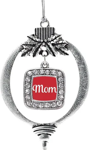 Vista 46 de Inspired Silver - Bon Voyage Cruise Ship Charm Ornamento – Adornos navideños cuadrados de plata con joyas de circonita cúbica