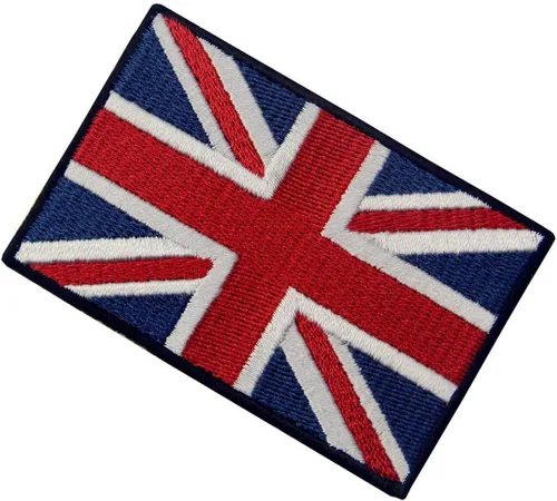 Vista 4 de EmbTao Parches British Union Jack Bordado Bandera de Inglaterra Reino Unido Gran Bretaña Gancho & Bucle Emblema