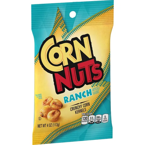 Vista 9 de CORN NUTS Granos de maíz con sabor a barbacoa, aperitivos de maíz crujientes, caja de aperitivos, paquetes variados para adultos, 4 onzas