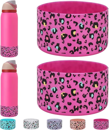 Vista 56 de WK IEASON 2 fundas de silicona para botella de agua Owala, base protectora para botella de agua Owala FreeSip Twist y Flip Flask accesorios