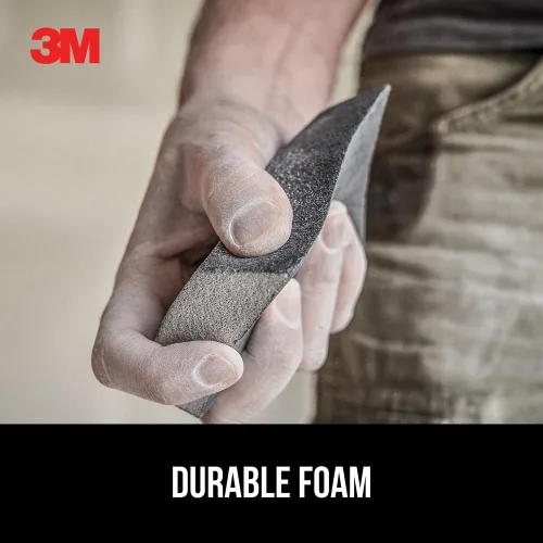 Vista 4 de 3M Angled Sanding Sponge, Fine Grit, Use Wet or Dry, Great for All Purpose Sanding, Washable & Reusable, Use for Interior & Exterior, Angled Sanding