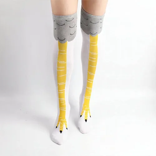 Vista 2 de 2 pares de calcetines de pierna de pollo para mujer, calcetines de compresión, calcetines de patas de pollo, accesorios de rendimiento