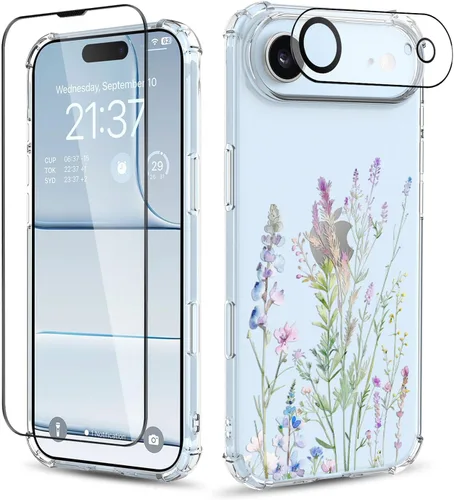 Vista 43 de Funda para iPhone 13 y iPhone 14 (6.1 pulgadas), funda protectora delgada de poliuretano termoplástico suave a prueba de golpes, bonito