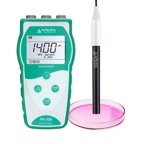 Vista 12 de Apera Instruments Value Series PH850-MS Kit de medidor de pH portátil para muestras pequeñas y tubos de ensayo