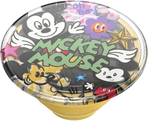 Vista 4 de PopSockets - Agarre para teléfono con soporte expandible, agarre adhesivo, Disney - Mickey Mouse Doodle Mickey Doodle