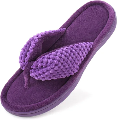 Vista 7 de ULTRAIDEAS - Sandalias Flip Flop para mujer de espuma con memoria para usar en casa