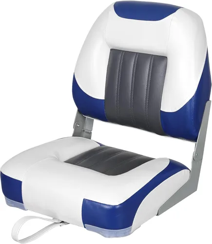 Vista 9 de XGEAR Asiento de barco de lujo con respaldo bajo/alto, asiento plegable para barco de pesca