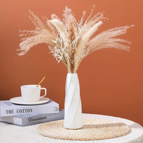 Vista 2 de Didaey 30 jarrones de plástico compuesto a granel, pequeños jarrones cónicos altos para centros de mesa, jarrón irrompible para decoración de bodas