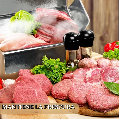 Vista 3 de Caja de envío aislada, caja de cartón con doble aislamiento frío con cajas de espuma de aluminio, kits de mudanza, contenedores de envío de espuma