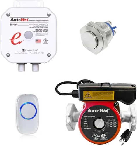Vista 2 de AUTOHOT Sistema de bomba de recirculación de agua caliente a pedido DR055A-USK - Fácil instalación, certificado UL y NSF61. Ahorra agua y energía
