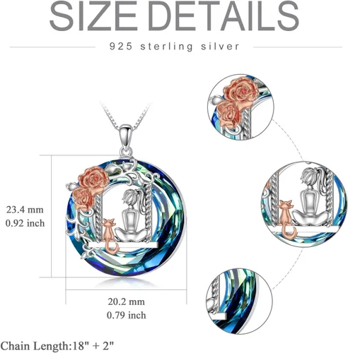 Vista 5 de ButterflyDragonfly Necklace 925 Sterling Silver DragonflyButterfly Gifts for Women Dragonfly Butterfly Pendant Jewelry Gifts for Women Mom Wife