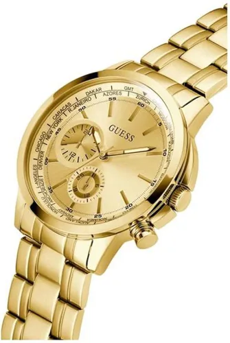 Vista 3 de GUESS US Mens Gold-Tone Multifunction Watch