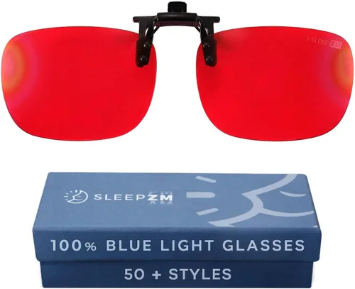 Vista 9 de Sleep ZM Blue Light Blocking & Light Sensitivity Clip On Glasses - 14 Lens Types for Comfort, Relaxation, Sleep & Relief