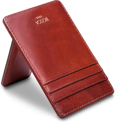 Vista 3 de Bosca Cartera con bolsillo frontal para hombre en piel vieja - RFID