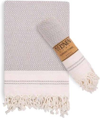 Vista 14 de Evelynen - Juego de 2 toallas de mano turcas para baño y cocina, toallas de mano bohemias con bucles para colgar, para cara, té, plato, cocina