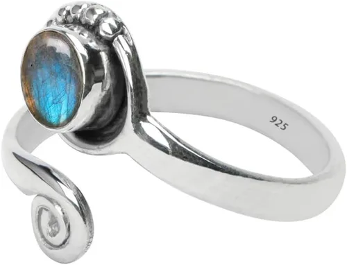 Vista 58 de Anillo de dedo del pie de piedra preciosa de plata de ley 925, joyería para el cuerpo, anillo de dedo del pie de la mano de la mano de la piedra
