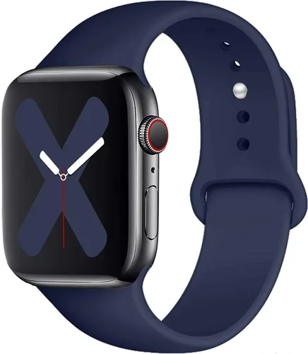 Vista 12 de Saucyi Compatible con Apple Watch Band 1.614 in 1.575 in 1.496 in 1.929 in 1.772 in 1.732 in 1.654 in, correa deportiva de silicona suave con cierre