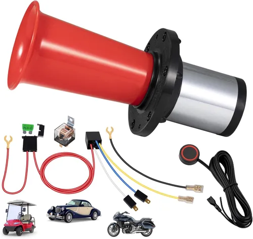 Vista 10 de Kit de bocina Ooga 12V, bocina Banhao OOGA de aire estilo antiguo clásico para autos Hot Rod Aooga Ahooga con cable y botón, vintage para camiones