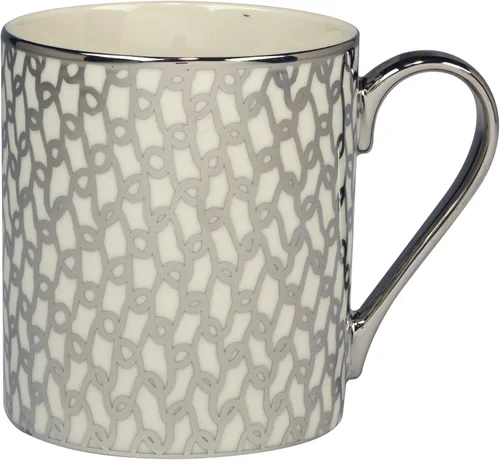 Vista 3 de Certified International Mosaic - Tazas cónicas chapadas en plata de 16 onzas, juego de 6 diseños surtidos