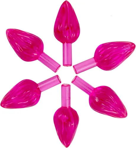 Vista 12 de National Artcraft Adornos de luz grandes de cerámica estilo giro para árbol de Navidad, paquete de 25 unidades (aguamarina)