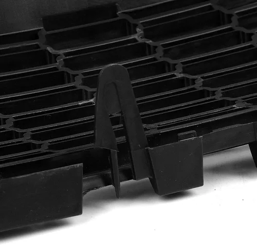 Vista 8 de Rejilla de parachoques delantero de coche de malla + marco para Mini Cooper R55 R56 R57 R58 2007-2015 negro