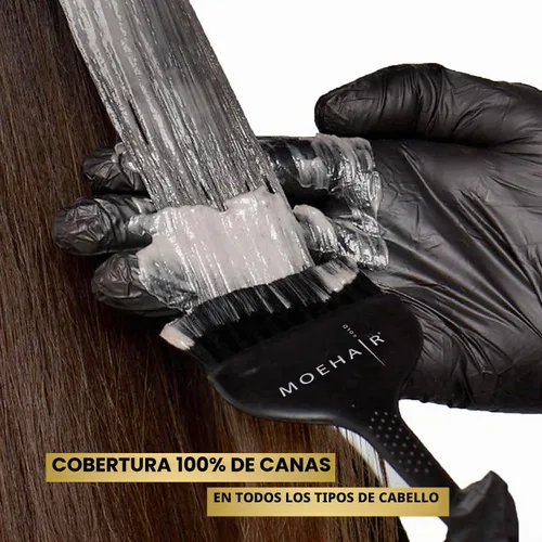 Vista 6 de MOEHAIR Kit de coloración para el cabello Color permanente para el 5NN (marrón claro intenso)