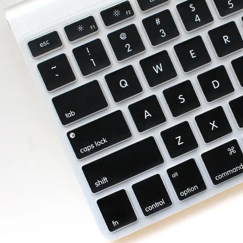 Vista 3 de ProElife Funda protectora de teclado de silicona ultrafina para teclado inalámbrico Apple con Bluetooth MC184LL/B (modelo A1314, diseño de EE. UU.)
