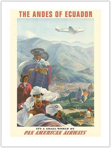 Vista 10 de Paul George Lawler c.1939 - Póster de viaje de aerolínea vintage de Paul George Lawler c.1939 - Impresión de papel mate de arte fino (sin marco) 11
