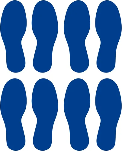 Vista 62 de LiteMark Calcomanías de vinilo para piso, calcomanías de línea para suelo de aula, oficinas, bailes, eventos, marcadores de puntos duraderos con Azul