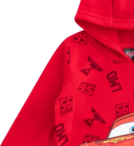 Vista 3 de Disney Cars Lightning McQueen - Sudadera con capucha para niños pequeños, pequeños y grandes