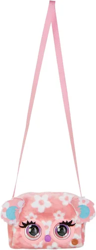 Vista 8 de Purse Pets, Print Perfect Bamboo Boo Koala, juguete interactivo para mascotas y bolso cruzado para niños, más de 30 sonidos y reacciones, bolso