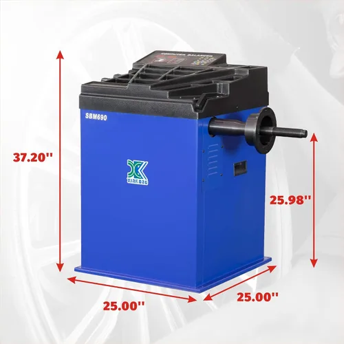 Vista 3 de XK Cambiador automático de neumáticos, 1.5 caballos de potencia, balanceador de llanta, Combo 960 680