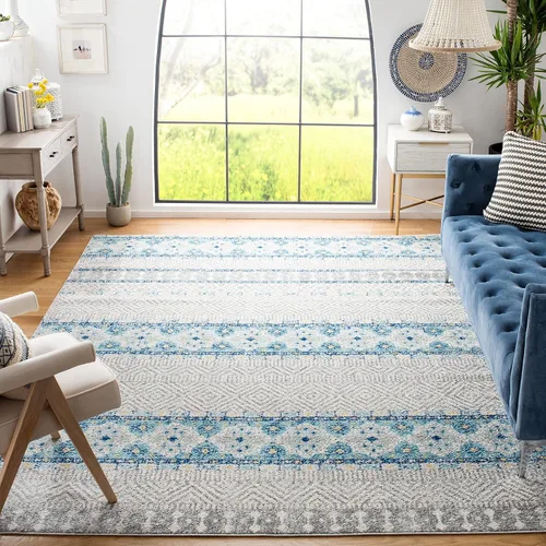 Vista 36 de SAFAVIEH Madison Collection - Alfombra decorativa de 2 pies 3 pulgadas x 4 pies, color carbón y gris, diseño bohemio chic, no desprende pelusa