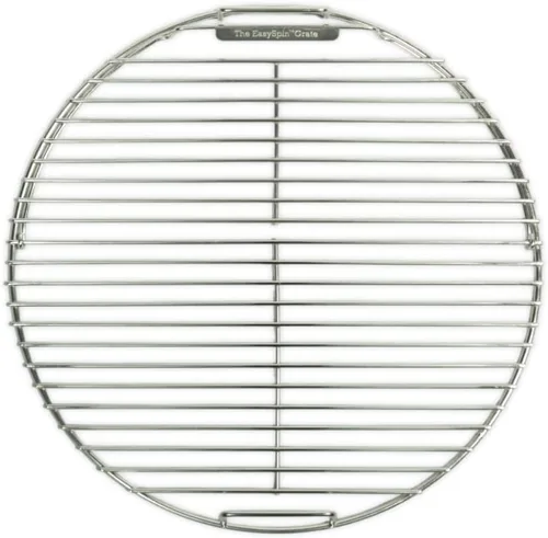 Vista 8 de Rejilla de cocción de parrilla de carbón SnS Grills EasySpin, de acero inoxidable 304, apertura grande con bisagras, perfecta para cocción de 2
