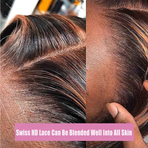 Vista 3 de Peluca de cabello humano con encaje frontal degradado 1B/30, negro y marrón 13x6, pelucas de encaje frontal HD predepiladas con abuelitos, ondulado