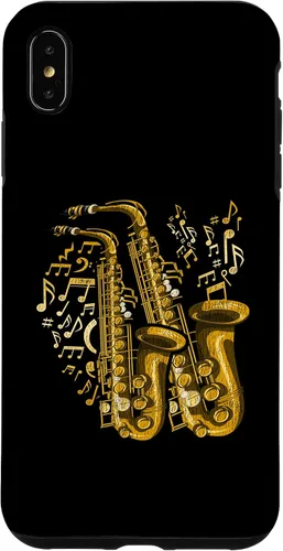 Vista 7 de Funda para iPhone 12 mini músico, saxofonista y saxofonista de jazz
